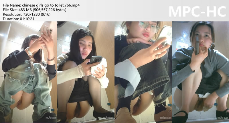 chinese girls go to toilet.766